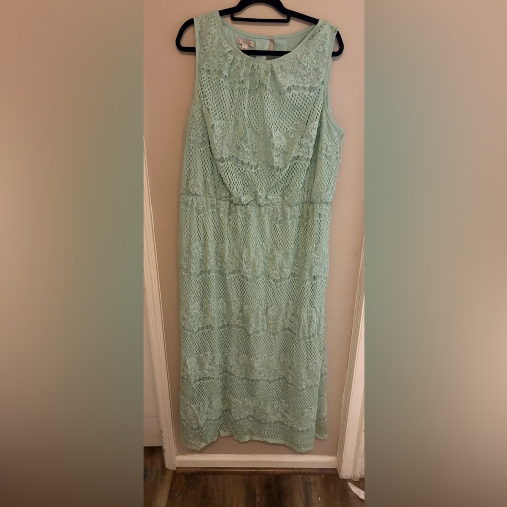 Mint Green Lace Dress